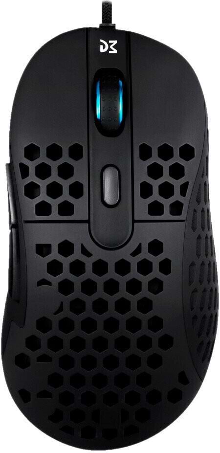 Мышь проводная игровая Dream Machines DM6 HOLEY USB Black - Фото 1