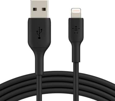 Кабель синхронізації даних Belkin USB-A - Lightning 1m Black  (CAA001BT1MBK)