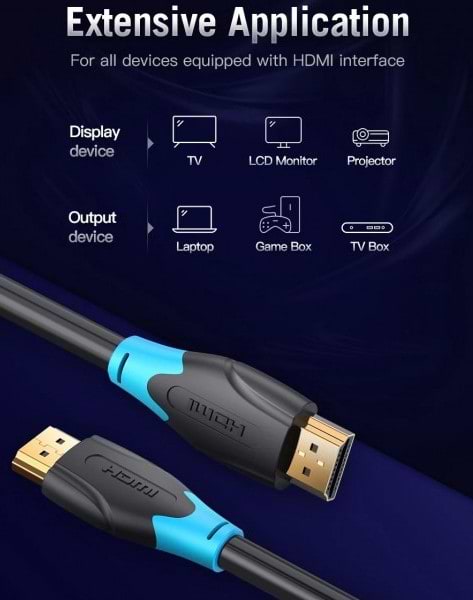 Фото - Кабель HDMI Vention HDMI M - M,15.0m V2.0 (AACBN)