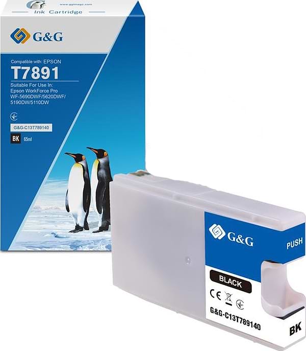 Фото - Картридж для струйных МФУ и принтеров G&G для Epson WF-5110/WF-5620 black XXL (4000 стор) (G&G-C13T789140)