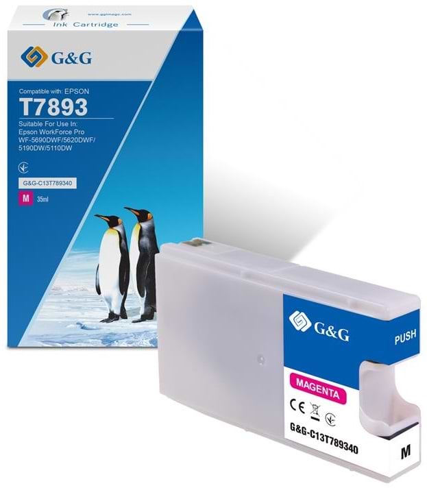 Картридж для струйных МФУ и принтеров G&G Epson WF-5110/WF-5620 XXL Magenta (G&G-C13T789340) - Фото 1
