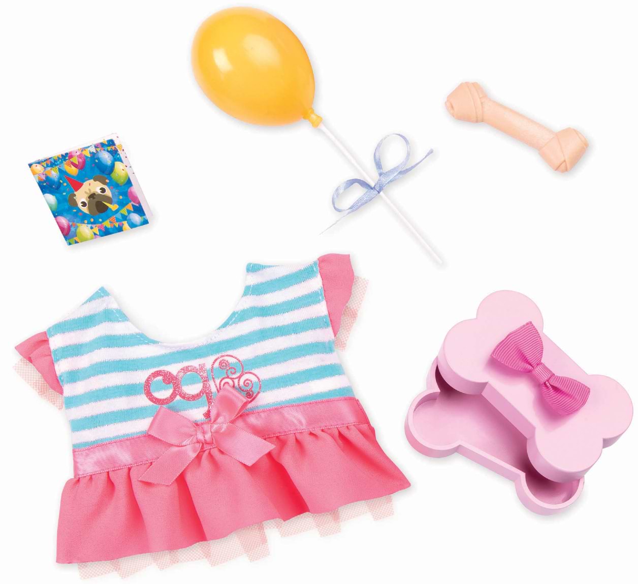Одяг та аксесуари для ляльки Our Generation для Щенят" Вечірка" (BD37804Z)