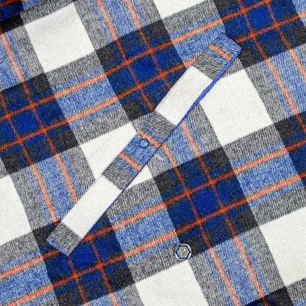 Фото - Плед полуторный Home Line 4 в 1 клетка синяя (145268)