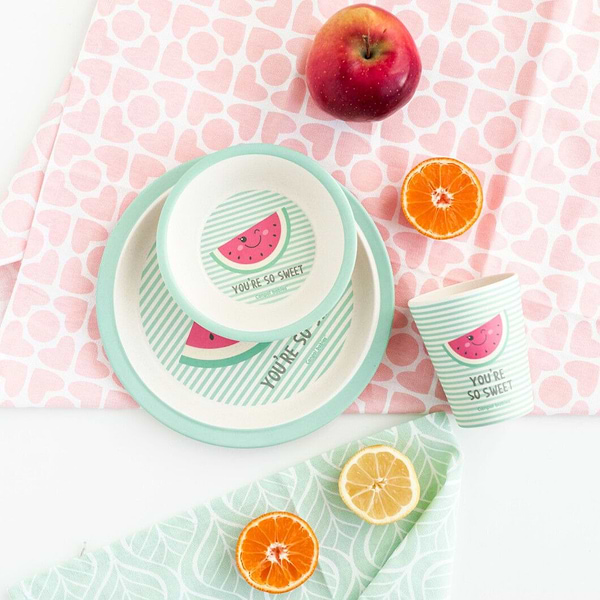 Фото - Тарелка для малыша Canpol babies бамбуковая SO COOL - розовая (9/210_pin)