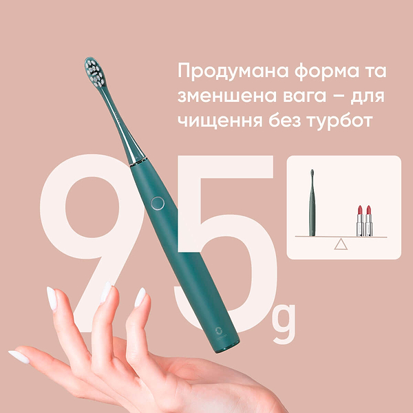 Фото - Зубна щітка електрична Oclean Air 2T Electric Toothbrush Green