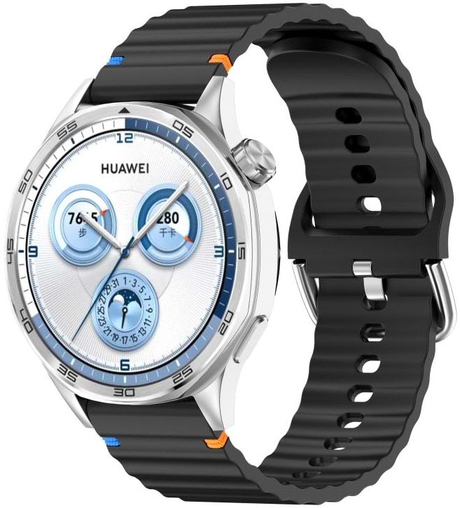 Ремінець для смарт-годинника BeCover Ribbed Tape (22mm) for Xiaomi Watch 2 Pro / S4 / S3 / S1 Pro / S1 / S1 Active Black (714293)