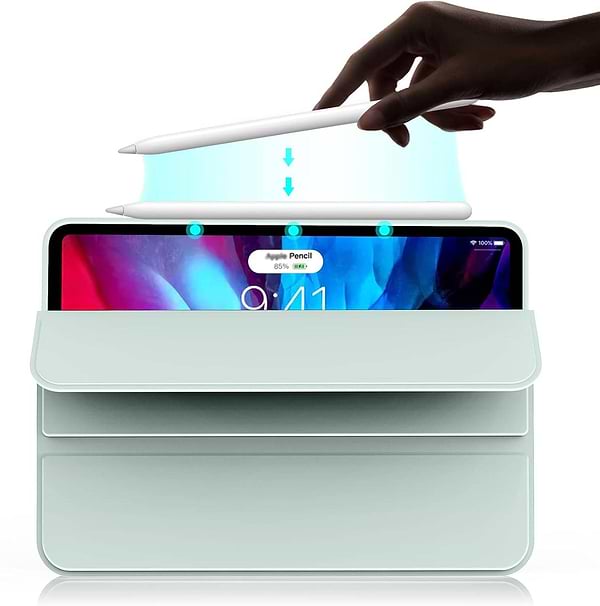 Фото - Чохол для планшета Becover Tri Fold Soft TPU Silicone for Apple iPad Air 13" M2/M3 (2024/2025) Light Green (711742)