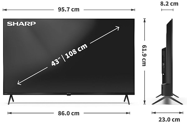 Фото - Телевізор Sharp 4T-C43HP5265EB