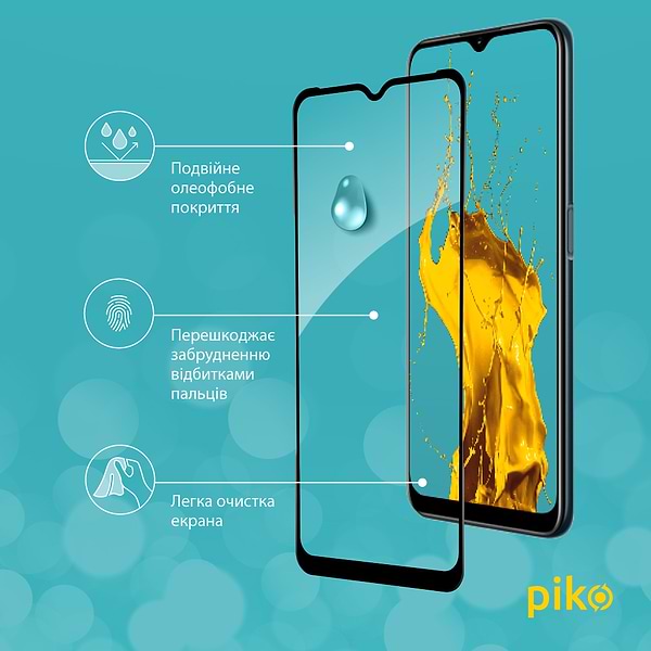 Фото - Захисне скло для смартфону Piko Full Glue for RealMe C25 Black (1283126518553)