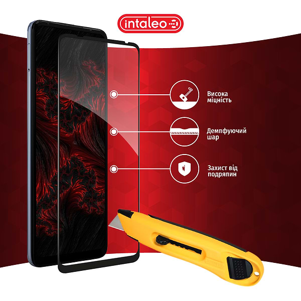 Фото - Захисне скло для смартфону Intaleo Full Glue for MOTO G60S Black (1283126521201)