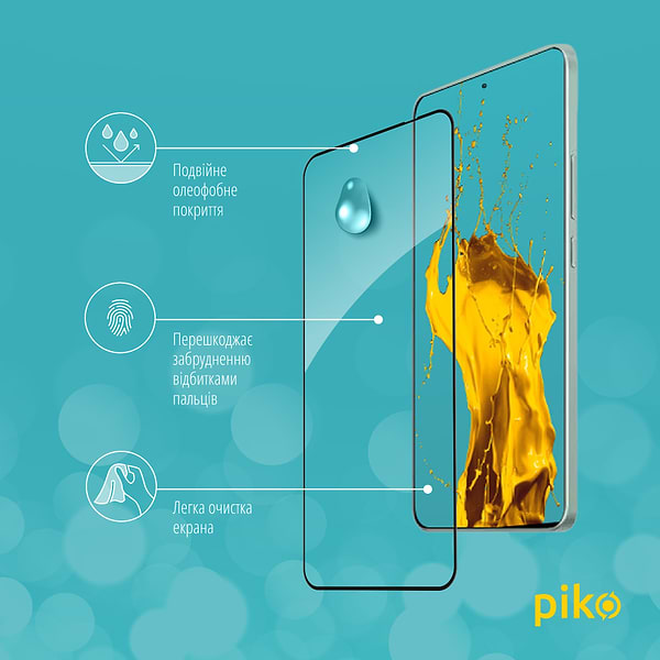 Фото - Захисне скло для смартфону Piko Full Glue for Xiaomi Redmi K60 Black (1283126589850)