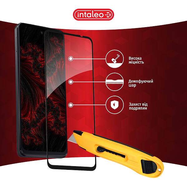 Фото - Захисне скло для смартфону Intaleo Full Glue for MOTO G24/G34 Black (1283126589980)