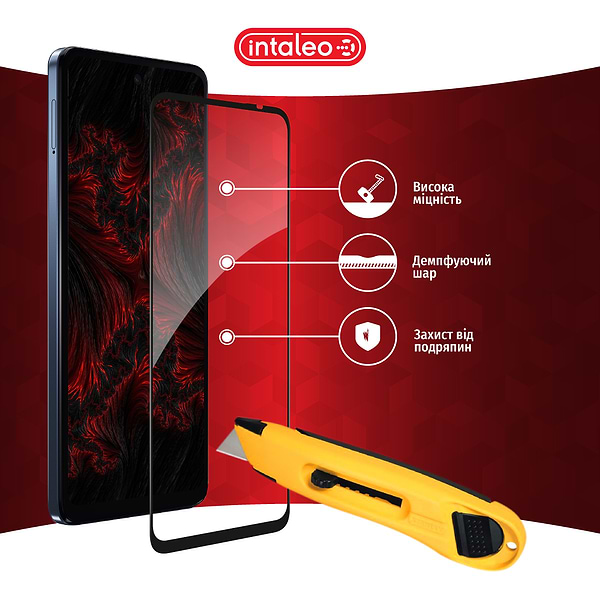 Фото - Захисне скло для смартфону Intaleo Full Glue for MOTO G24 Power Black (1283126591747)