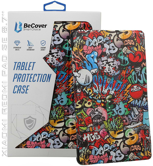 Фото - Чохол для планшета BeCover Smart Case for Xiaomi Redmi Pad SE 8.7'' Graffiti (711913)