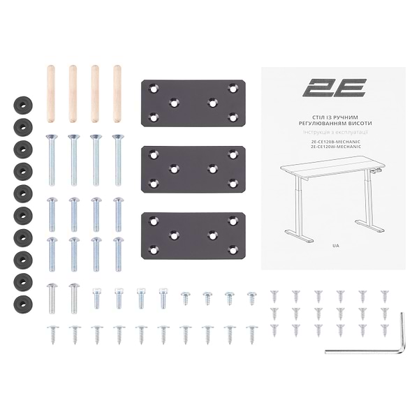 Фото - Стол компьютерный 2E 2E-CE120B-MECHANIC