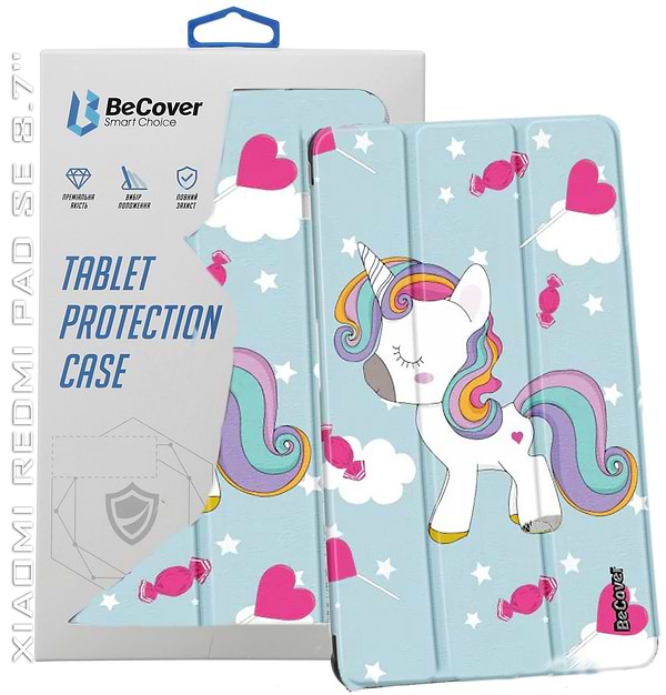 Фото - Чохол для планшета BeCover Smart Case for Xiaomi Redmi Pad SE 8.7'' Unicorn (711919)