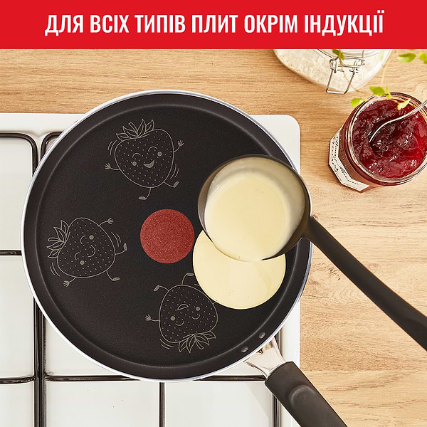 Фото - Сковорода для млинців Tefal B4391102 FRUITS (полуниця) 28 см