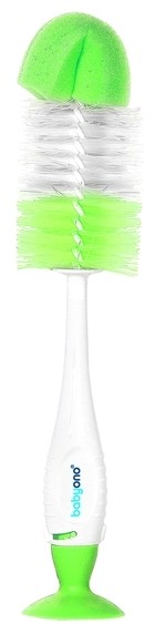 Йоржик для дитячих пляшечок BabyOno з присоскою салатовий (728/02)