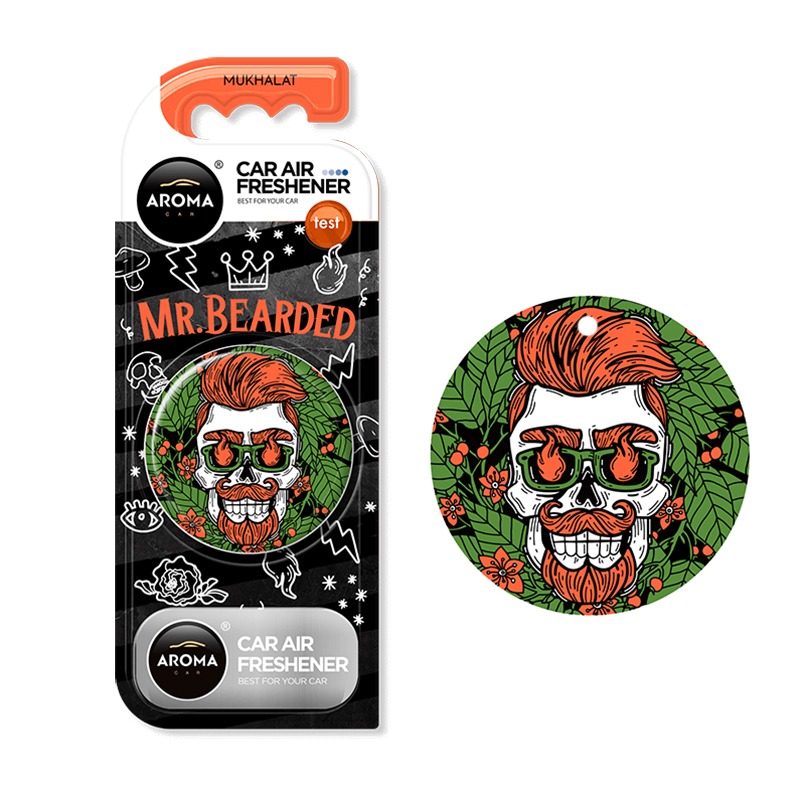 Ароматизатор для авто Aroma Car Polymer Circle Mr.Bearded - MUKHALAT (10894)