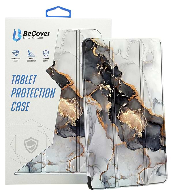 Фото - Чохол для планшета BeCover Soft Edge TPU з кріпленням для стілусу for Xiaomi Redmi Pad SE 8.7'' Gray Marble (712575)