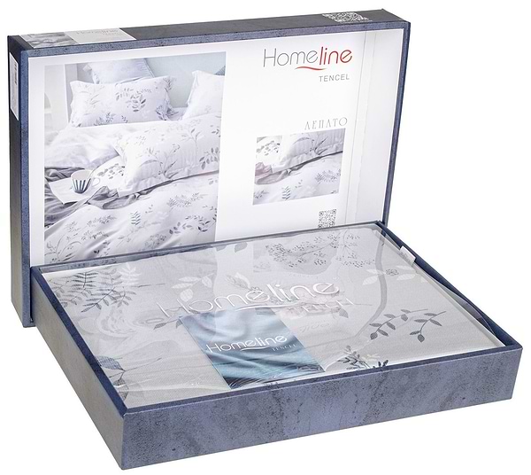 Фото - Комплект постільної білизни Home Line сатин ТЕНСЕЛ 200х220 см ЛЕПАТО (187065)