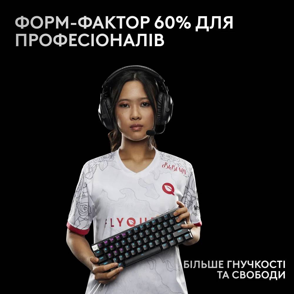 Фото - Клавиатура беспроводная игровая Logitech G Pro X 60 LightSpeed Black (920-011911)