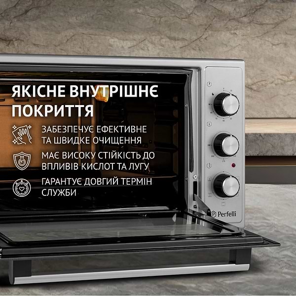 Фото - Уцінка - Піч електрична Perfelli TRIMO 48 GREY
