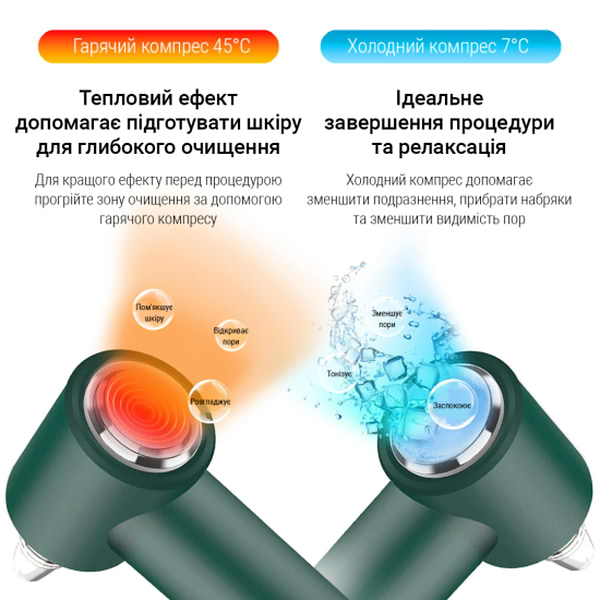 Фото - Прибор для чистки лица AIMED Vision Pore Cleaner Hot&Cold с камерой Green (AI-PCleaner_Vision_gr)
