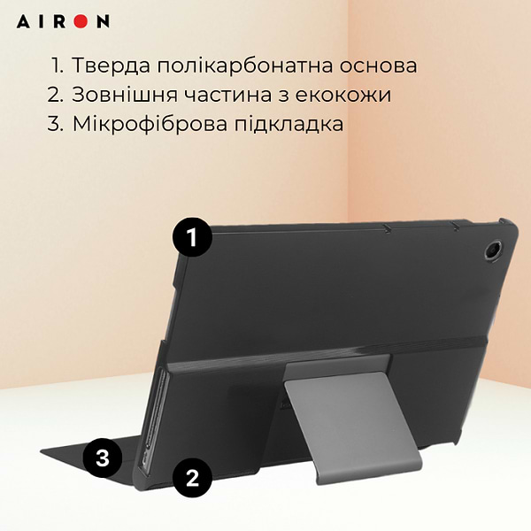 Фото - Чехол для планшета AIRON Premium for Lenovo Tab Plus 2024 11.5 с защитной пленкой и салфеткой Black (4822356758485)