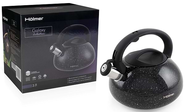 Фото - Чайник металевий Holmer WK-3530-BCSMB Galaxy