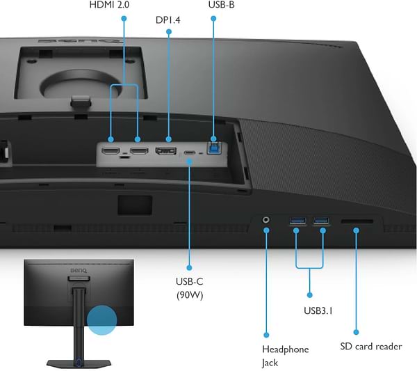 Фото - Монитор BenQ SW272U (9H.LLFLB.QBE)