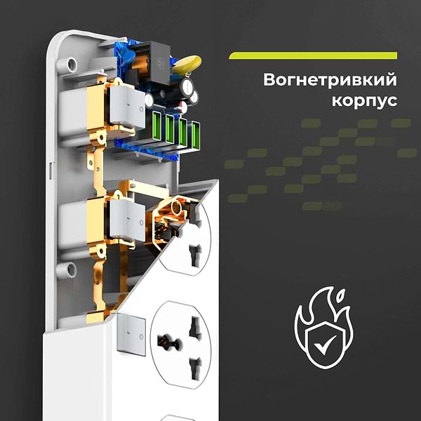 Фото - Мережевий фільтр ProLogix Premium 4р 2m (PR-SC4408W)