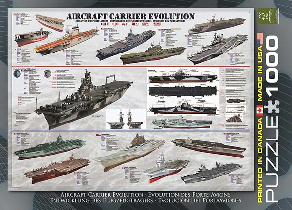 Фото - Пазлы (8+) EuroGraphics Развитие авианосцев 1000 эл. (6000-0129)