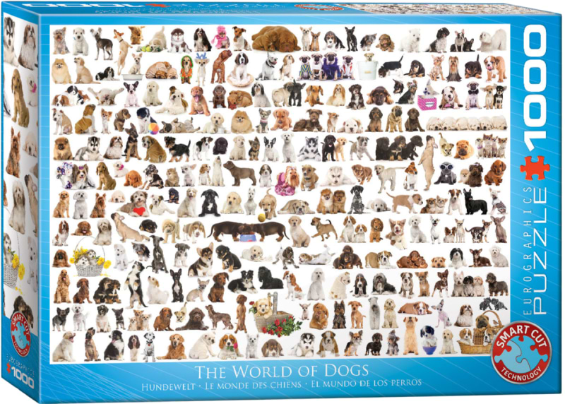 Пазли (8 +) EuroGraphics Світ собак 1000 ел. (6000-0581)