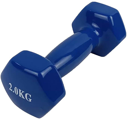 Гантель для фітнесу X-Treme 2 кг синя (XTDBH-2B) - Фото 1