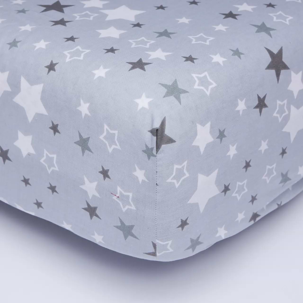 Простирадло полуторне Moon&Star Silver Stars Бязь Gold Люкс 140х200х20 см (MS-850000890)