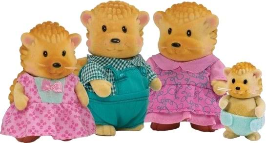 Коллекционные фигурки Li'l Woodzeez Семья Ежиков (6002M)