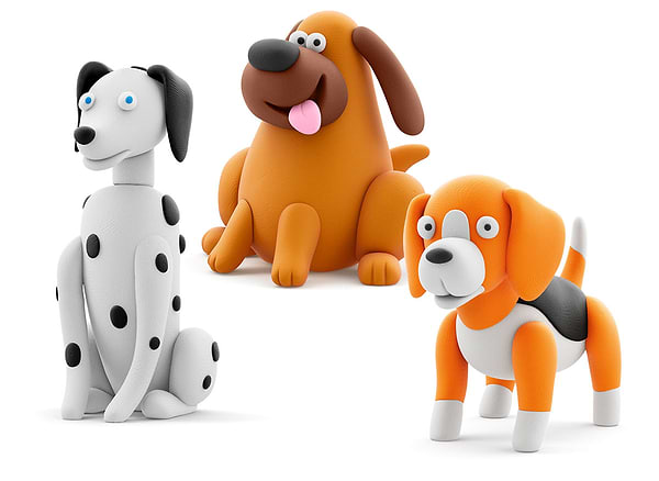 Фото - Маса для ліплення Ліпака СОБАКИ-ДРУЗІ: ДАЛМАТИНЕЦЬ ТУРБО, ЛАБРАДОР НЯМ-НЯМ, БІГЛЬ ВОКИ (60058-UA01)