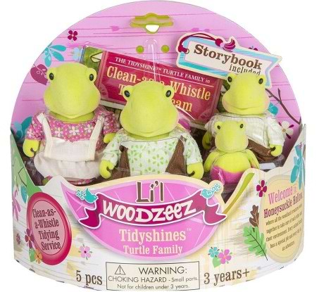 Фото - Колекційні фігурки набір Li'l Woodzeez Сім'я Черепашок (6005M)