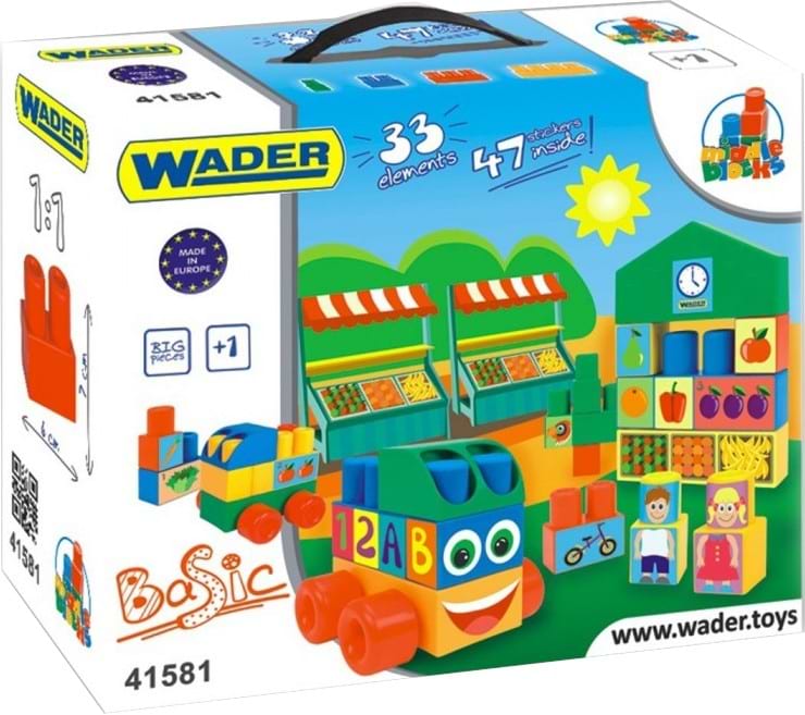 Пластиковый конструктор для малышей Wader 33 эл. (41581)