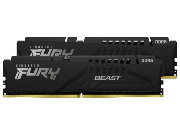 Фото - Память DDR Kingston Fury Beast Black 64GB (2x32) DDR5 6000 MHz (KF560C30BBK2-64)