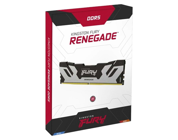 Фото - Память DDR Kingston Fury Renegade Silver DDR5-6400 64GB (2x32GB) CL32-39-39 1.4V XMP (KF564C32RSK2-64)