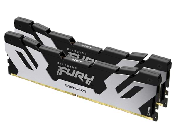 Фото - Память DDR Kingston Fury Renegade Silver DDR5-6400 64GB (2x32GB) CL32-39-39 1.4V XMP (KF564C32RSK2-64)