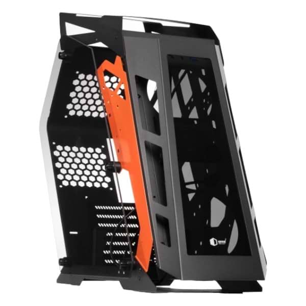 Фото - Уцінка - Корпус QUBE Stalker Black-Orange noFAN (STALKER_NMBU3)