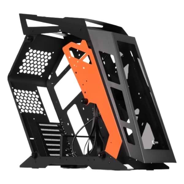 Фото - Уцінка - Корпус QUBE Stalker Black-Orange noFAN (STALKER_NMBU3)