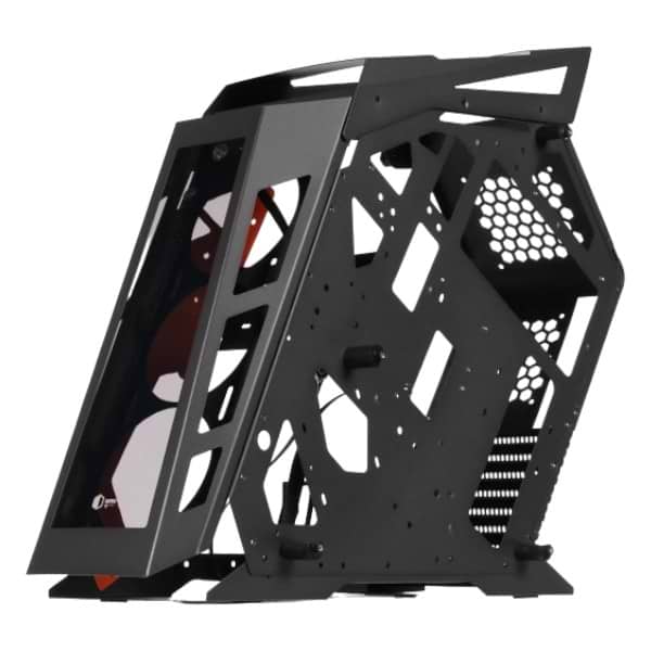 Фото - Уцінка - Корпус QUBE Stalker Black-Orange noFAN (STALKER_NMBU3)