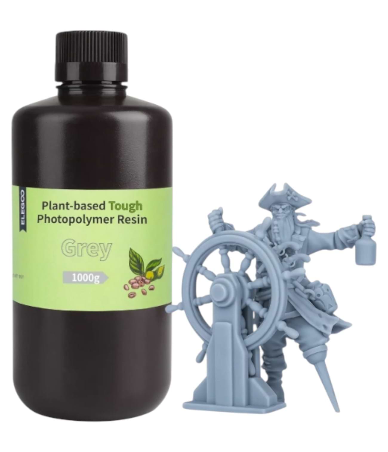 Гумовий фотополімер Elegoo Plant-Based Resin 1 кг Grey (50.103.0036)