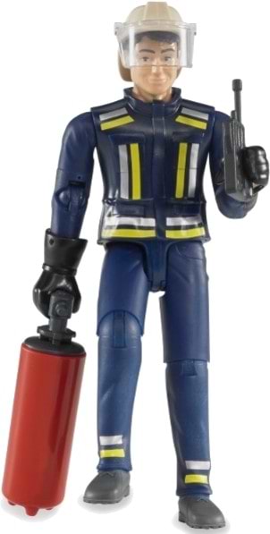 Набір ігрових фігурок BRUDER пожежного 11 см з аксесуарами (60100)