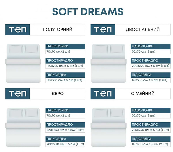 Фото - Комплект постільної білизни ТЕП 381 Homey (2-01691_24154)