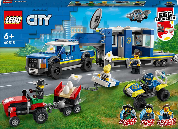 Фото - Конструктор LEGO City Полицейский мобильный командный трейлер (60315)